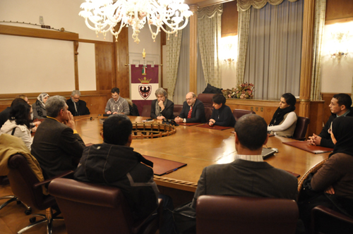 L'incontro fra le comunità arabe del Trentino e il presidente Dellai