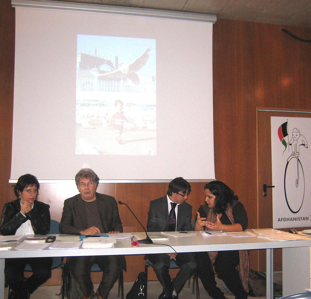 Un’immagine della conferenza stampa di apertura del cantiere Afghanistan 2014