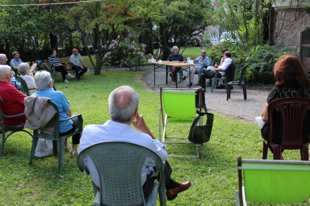 Un momento dell'incontro di Merano