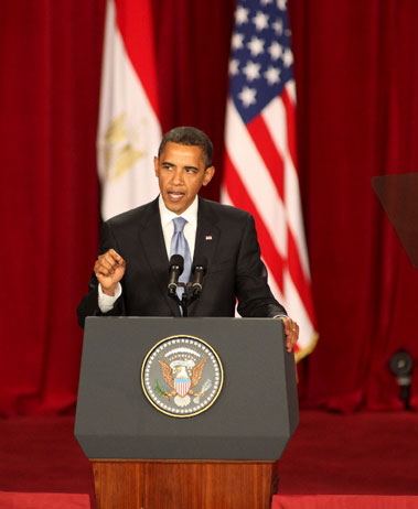 Barack Obama all'Università del Cairo