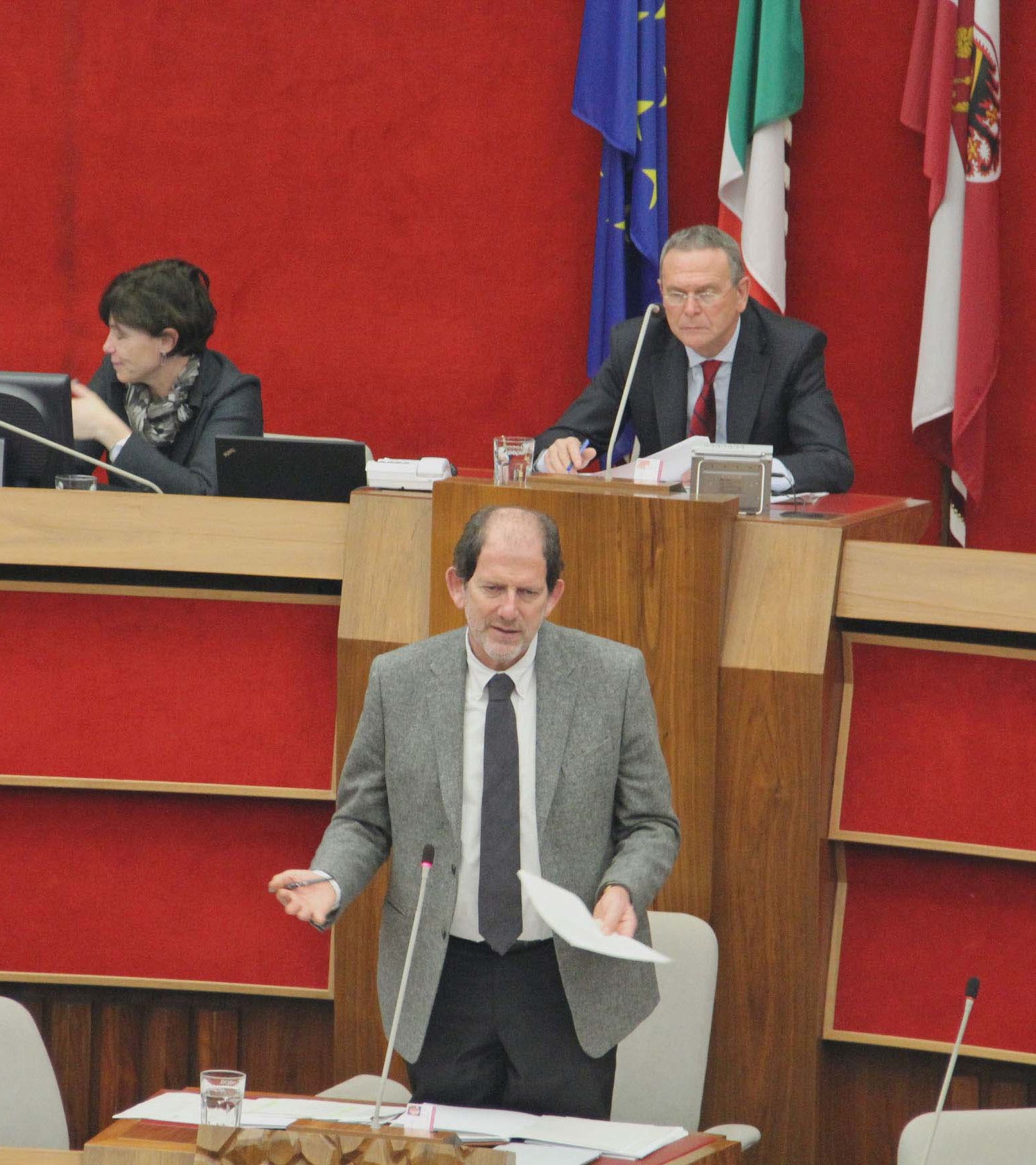 Il presidente Alberto Pacher