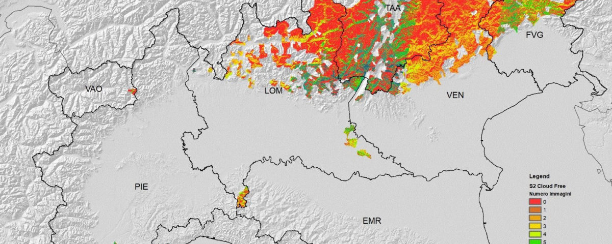 L'area geografica colpita dalla tempesta Vaia