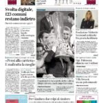 La prima pagina dell'edizione di Torino Corriere della Sera