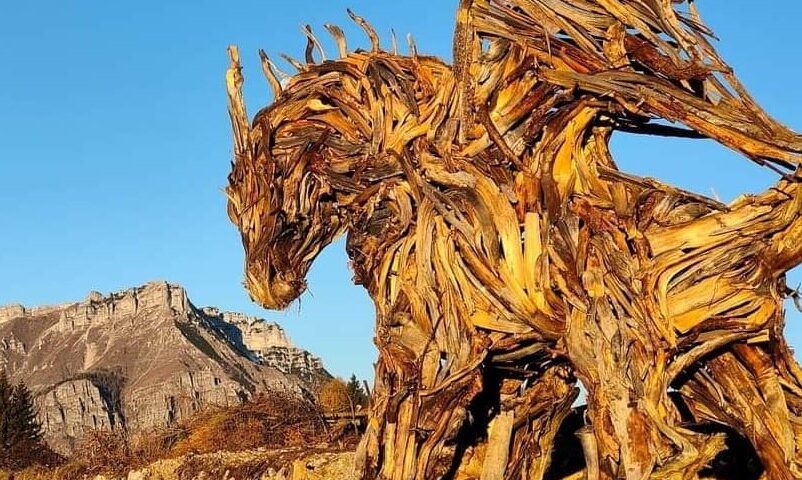 Lavarone, il drago Vaia. Foto di Domenico Sartori
