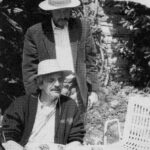 Massimo Gorla in un momento di convivialità con Emilio Molinari