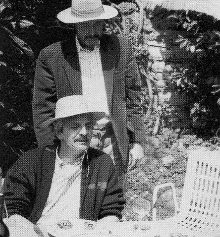 Massimo Gorla in un momento di convivialità con Emilio Molinari