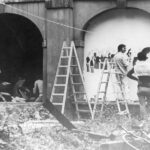 Un'immagine dell'occupazione dell'ex ospedale Santa Chiara di Trento