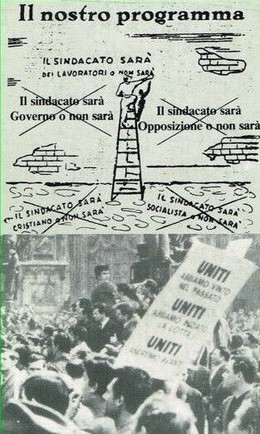 Il sindacato dei lavoratori. Antico manifesto