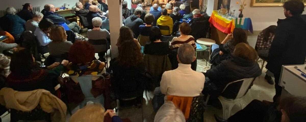 Un momento della presentazione del libro di SImone Malavolti