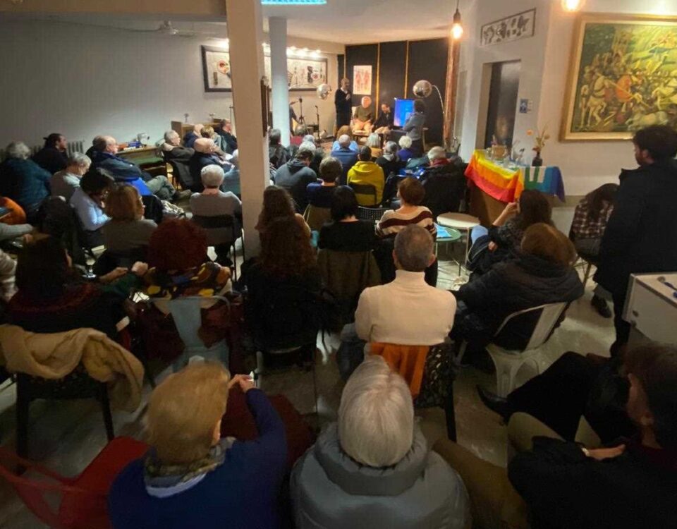 Un momento della presentazione del libro di SImone Malavolti