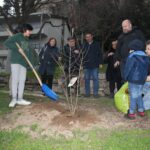 Un'immagine del Parco delle Predare. Che i signori degli affari volevano trasformare in un luogo privato. Qui la posa di un albero di melograno nel giorno del Nowruz, la festa di primavera nel vicino oriente.