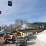 Cortina, un particolare dei lavori per la pista da bob (foto Luigi Casanova)