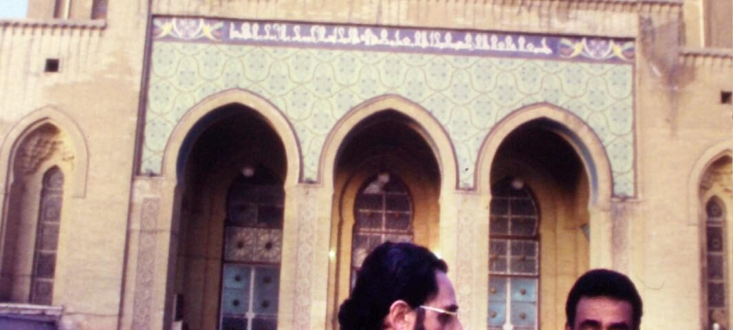 Ali Rashid e Franco Battiato a Baghdad nel dicembre 1992. Foto di Cesare Accetta