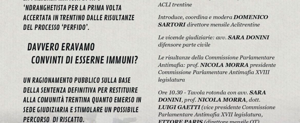 La locandina dell'evento